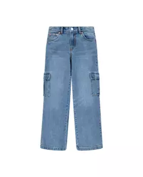 Levi's Organic 94' мешковатые брюки-карго для девочек, синий
