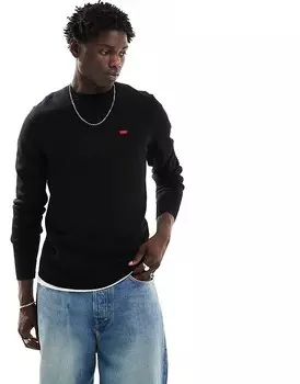 Levi's – Original – черный вязаный свитер с логотипом «Летучая мышь»