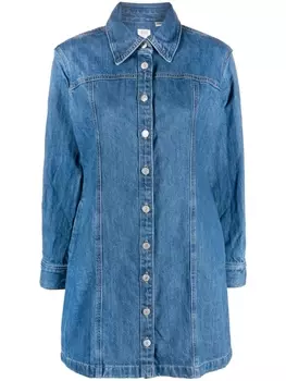 Levi's платье мини с длинными рукавами, синий
