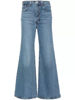 Levi's расклешенные джинсы средней посадки, синий