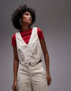 Levi's – Светло-бежевый вельветовый топ, часть комплекта