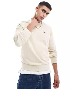 Levi's – The Original Hallmark – толстовка бежевого цвета с логотипом