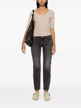 Levi's топ Dry Goods в полоску, серый