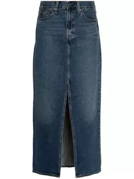 Levi's юбка макси Ankle Column, синий