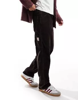 Levi's – Workwear 568 – Темно-синие свободные вельветовые плотничные джинсы с прямыми штанинами