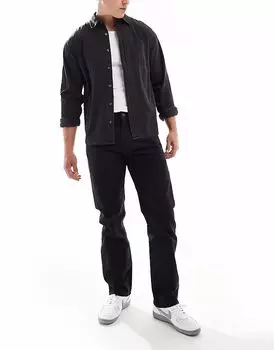 Levi's Workwear capsule 505 Утилитарные прямые холщовые брюки черного цвета