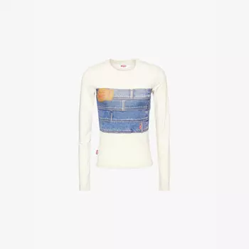 Levi'S x adsb andersson bell вторая кожа джинсовый топ с принтом стрейч Levis, мультиколор