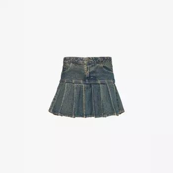 Levi'S x adsb andersson колокольчик плиссированная мини-юбка из денима Levis, индиго