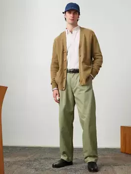 Levi's xx Chino свободные прямые мужские брюки со складками, зеленый