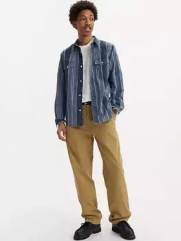 Levi's xx Chino свободные прямые мужские брюки со складками, коричневый