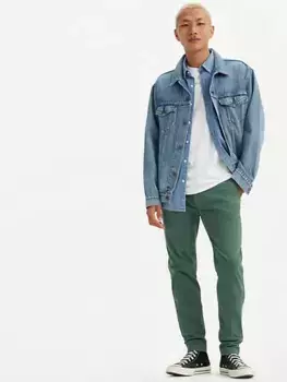 Levi's xx чиносы стандартного зауженного кроя мужские брюки, зеленый