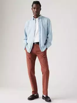 Levi's xx чиносы стандартного зауженного кроя мужские брюки, коричневый