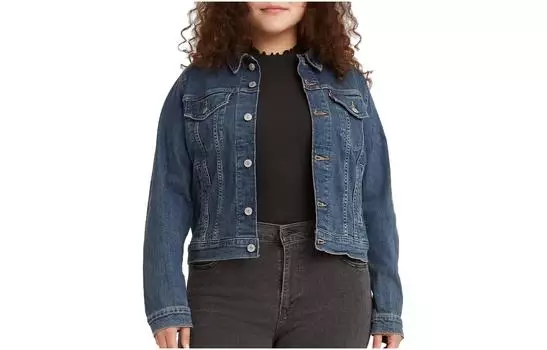 Levis Куртка женская серо-черная