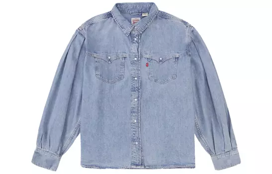 Levis Рубашка женская светло-синие
