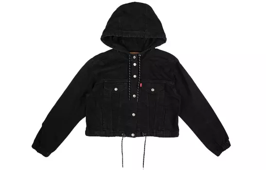Levis Женская Джинсовая Куртка, цвет Black