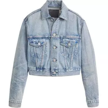 Levis Женская джинсовая куртка Levi's синего цвета