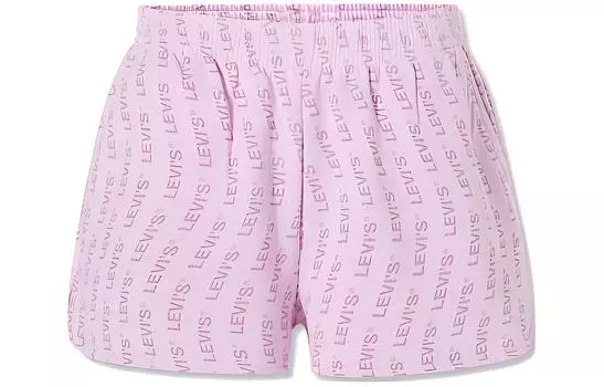 Levis Женские повседневные шорты светло-розово-фиолетового цвета