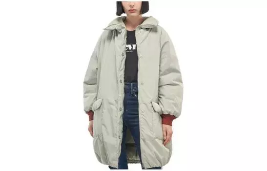 Двусторонний женский пуховик Levi's Momo Pillow Puffer, зеленый