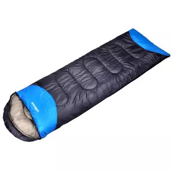 Levoryeou спальный мешок для улицы, кемпинга, зимы, утолщенный и теплый, для взрослых, на пуху, для дома, портативный, одиночный, средний, голубой, 1,8 кг