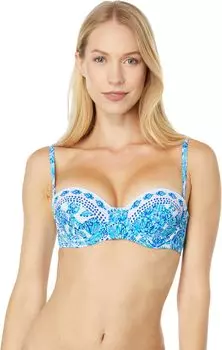 Левен Топ Lilly Pulitzer, цвет Turquoise Oasis Shell Me You Love Me