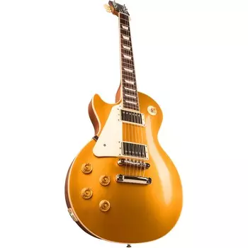 Левосторонняя электрогитара Gibson Les Paul Standard 50-х годов с золотым верхом