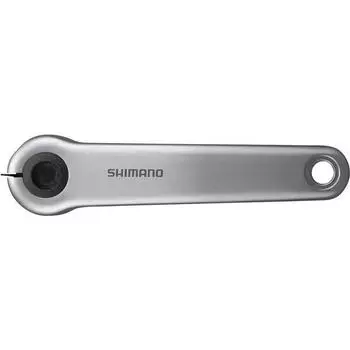 Левый шатун Shimano FC-E6100, серебро / серебро / серебро