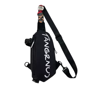 LEXI Нейлоновый рюкзак-слинг унисекс, черный/белый