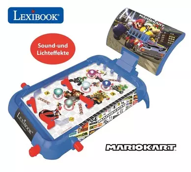 Lexibook, электронный пинбол со звуком и подсветкой Mario Kart Jg610Ni