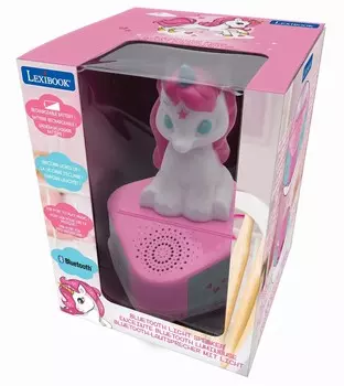 Lexibook, Bluetooth-колонка с подсветкой, фигурка единорога Btd80Uni