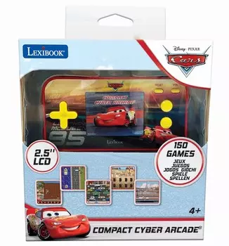 Lexibook, компактная портативная консоль Cyber Arcade Cars — экран 2,5, 150 игр, включая 10 машинок Jl2367Dc