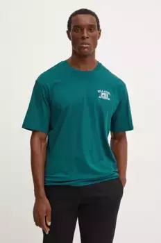Леже хлопковая футболка Fila, зеленый