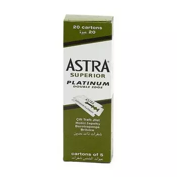 Лезвия для безопасной бритвы Astra Platinum Double Edge, 100 шт., P&G