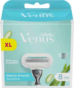 Лезвия для бритвы Deluxe Smooth Sensitive 8 шт. Gillette