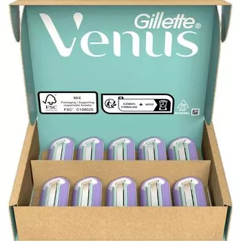 Лезвия для бритвы Deluxe Smooth Swirl Gillette Venus, 10 шт.