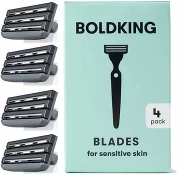 Лезвия для бритвы, для чувствительной кожи, 4 шт. Boldking, inna