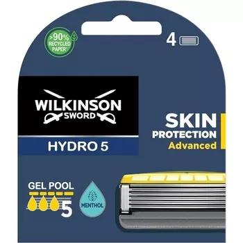Лезвия для бритвы Hydro 5 Skin Protection Advanced — 4 шт., Wilkinson Sword