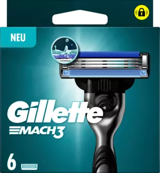 Лезвия для бритвы Mach3 6шт Gillette