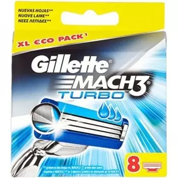 Лезвия для бритвы Mach 3 Turbo, 8 шт., Gillette