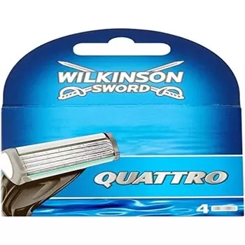 Лезвия для бритвы с картриджем Quattro, Wilkinson Sword