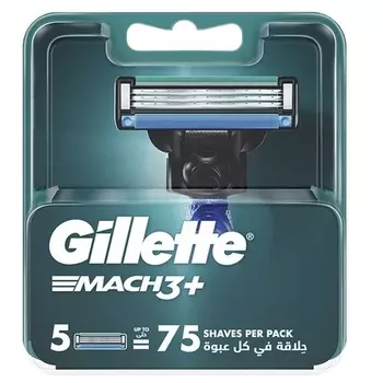Лезвия Mach3+ - 5 шт. Gillette
