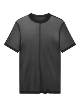 LGN LOUIS GABRIEL NOUCHI прозрачная футболка, черный