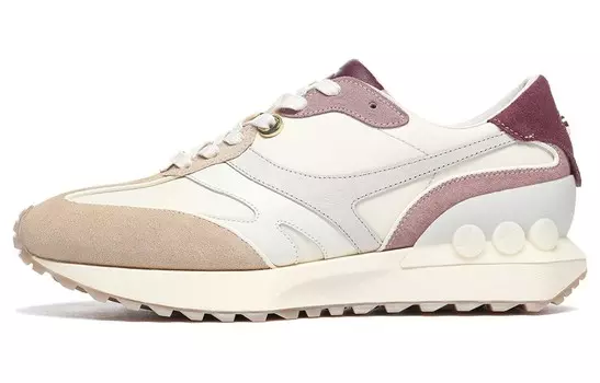 LI-NING 1990 1990 Lifestyle Shoes Women's Low-top Off-white / Cream Brown // Dark Purple Red