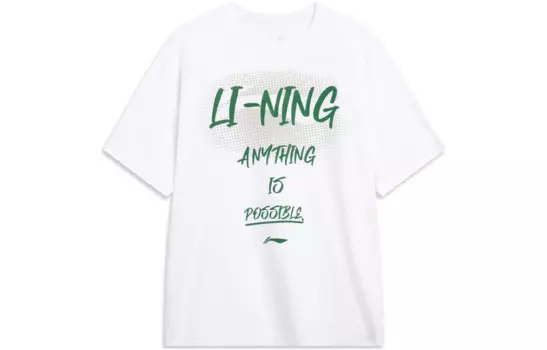 Li Ning Футболка унисекс с подкладкой, Белый