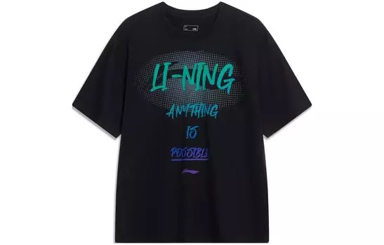 Li Ning Футболка унисекс с подкладкой, Черный