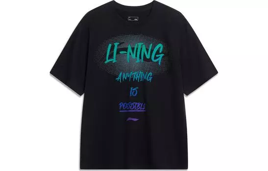Li Ning Футболка унисекс с подкладкой, Черный