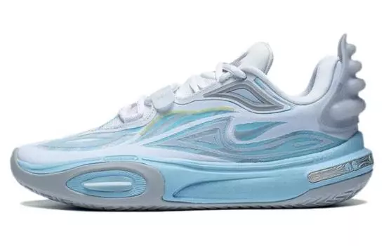 Li Ning LINING Citywide 11 V2 Youth Edition Мужские баскетбольные кроссовки, Белый/Синий