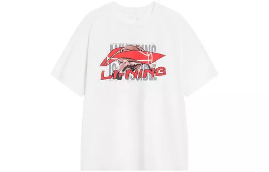 Li Ning Мужская футболка с подкладкой, Белый