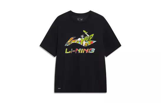 Li Ning Мужская футболка с подкладкой, Черный