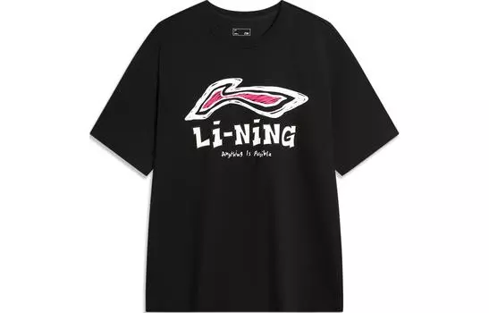 Li Ning Мужская футболка с подкладкой, Черный