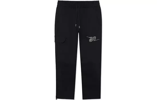 Li Ning Мужские повседневные брюки с подкладкой, Черный